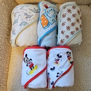 Set of 5 Baby Hooded Towels